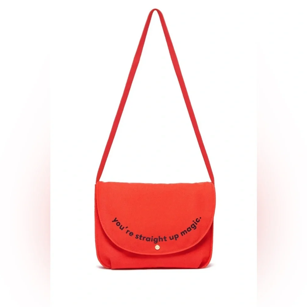 BAN.DO LOGGED ON LAPTOP BAG - STRAIGHT UP MAGIC Orange Neoprene Lined